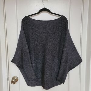Philosophy Metallic Ribbed, Doleman Sleeve Sweater